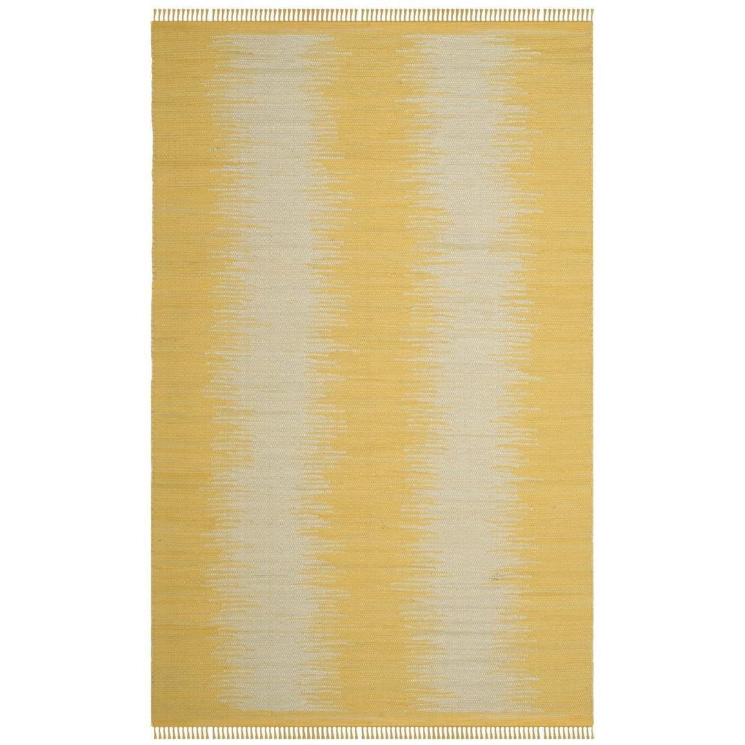 SAFAVIEH Montauk Collection MTK718K Handwoven Gold Rug Image 1