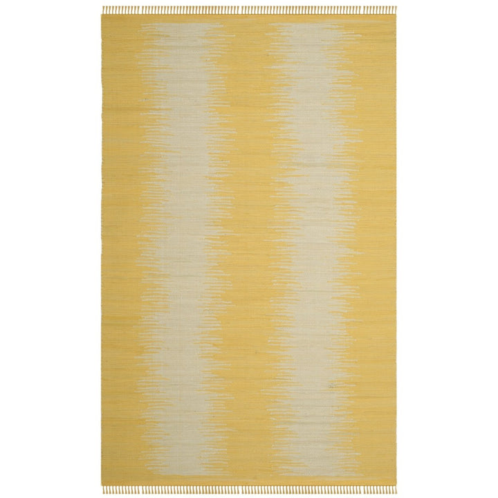 SAFAVIEH Montauk Collection MTK718K Handwoven Gold Rug Image 1