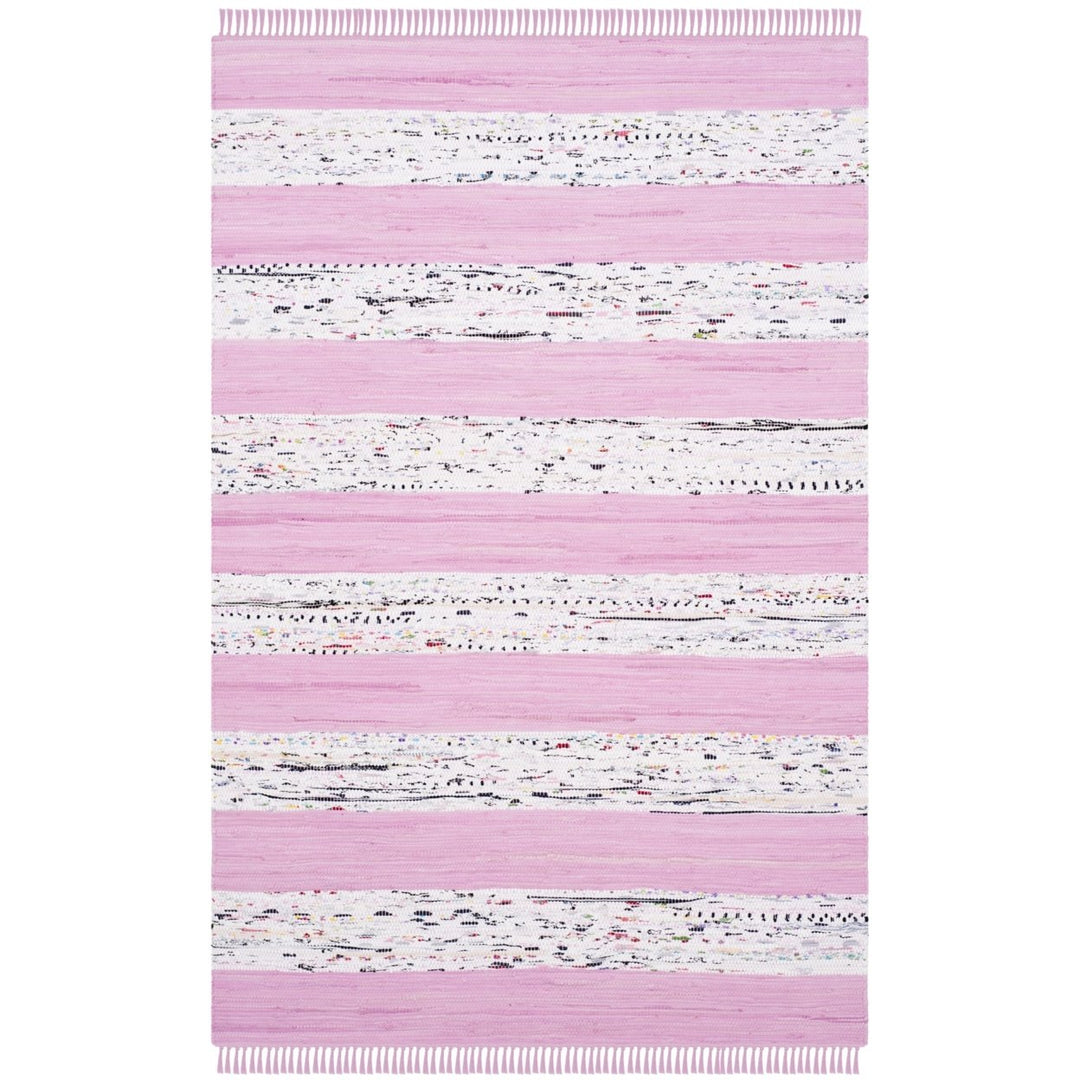 SAFAVIEH Montauk MTK720E Handwoven Ivory /Light Pink Rug Image 1