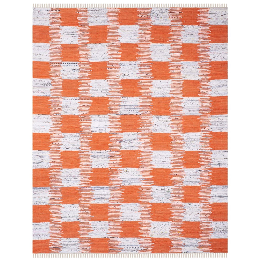 SAFAVIEH Montauk MTK721B Handwoven Orange / Multi Rug Image 1