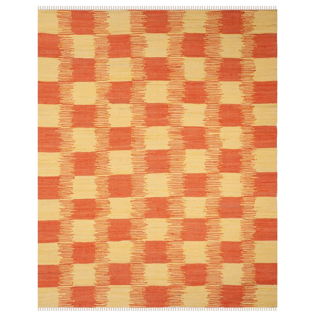 SAFAVIEH Montauk MTK721C Handwoven Yellow / Orange Rug Image 1