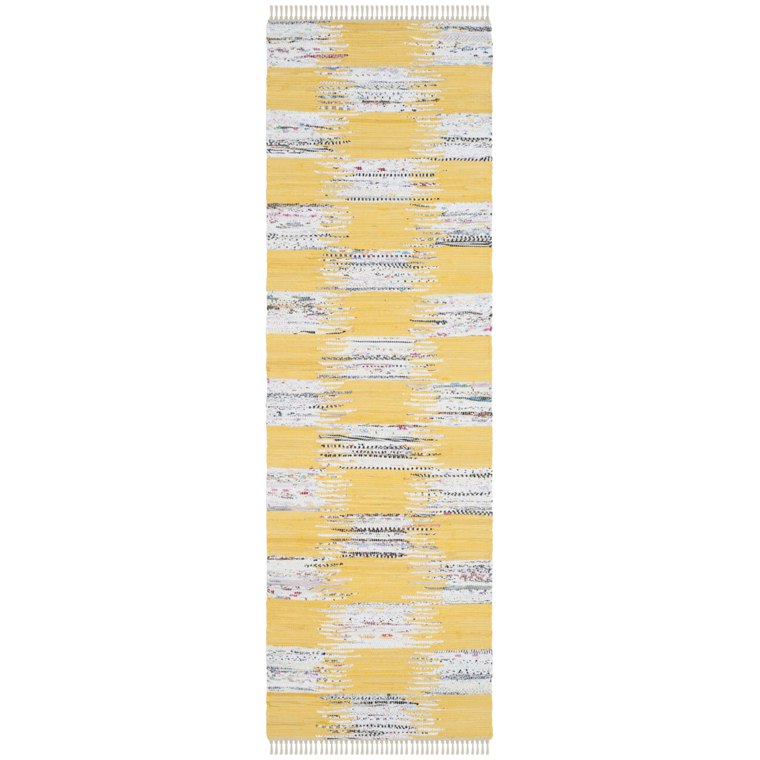 SAFAVIEH Montauk MTK721A Handwoven Yellow / Multi Rug Image 5