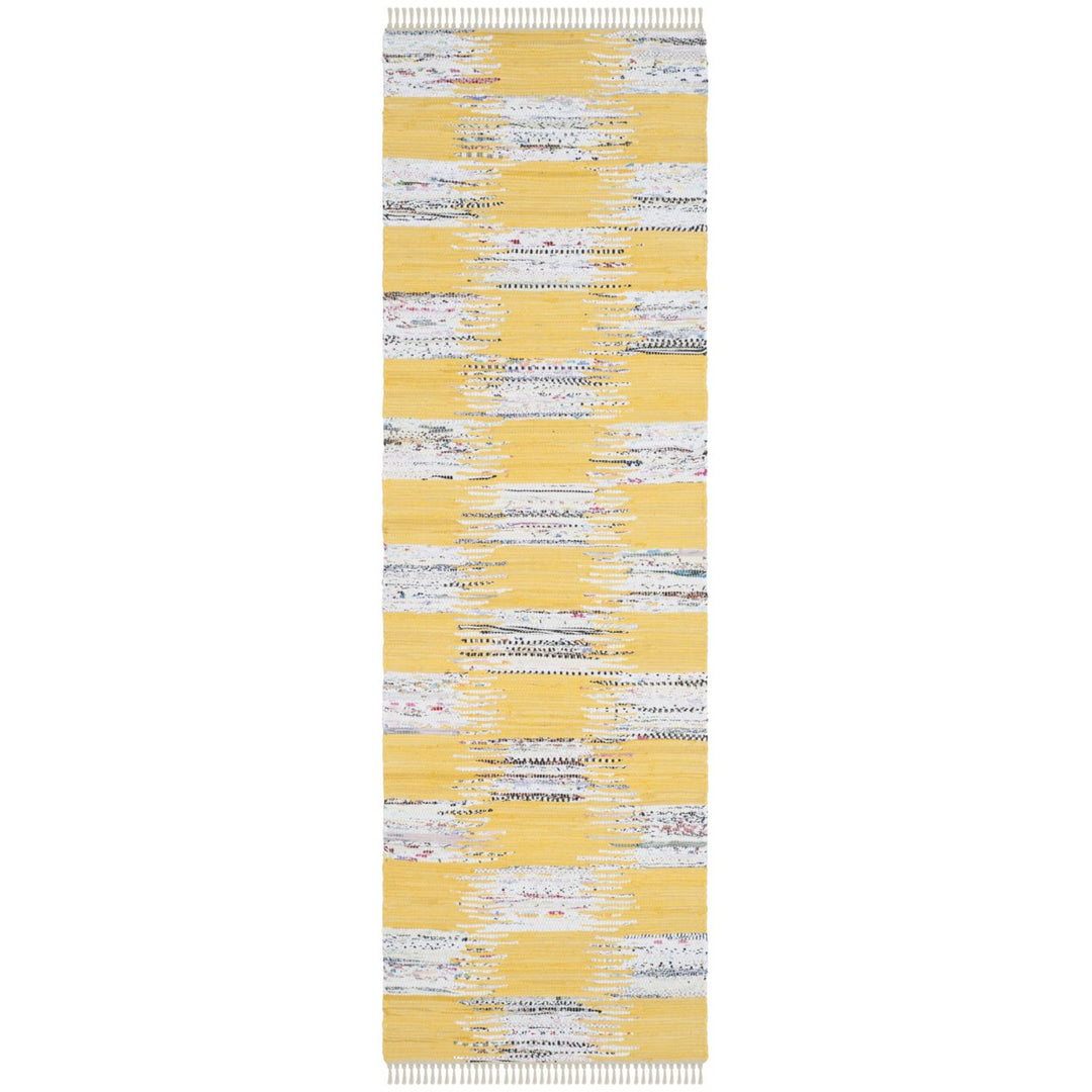 SAFAVIEH Montauk MTK721A Handwoven Yellow / Multi Rug Image 1