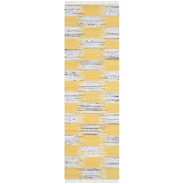 SAFAVIEH Montauk MTK721A Handwoven Yellow / Multi Rug Image 1