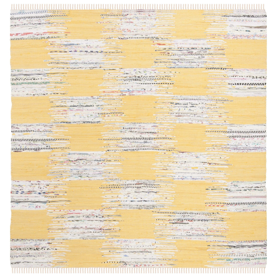 SAFAVIEH Montauk MTK721A Handwoven Yellow / Multi Rug Image 6