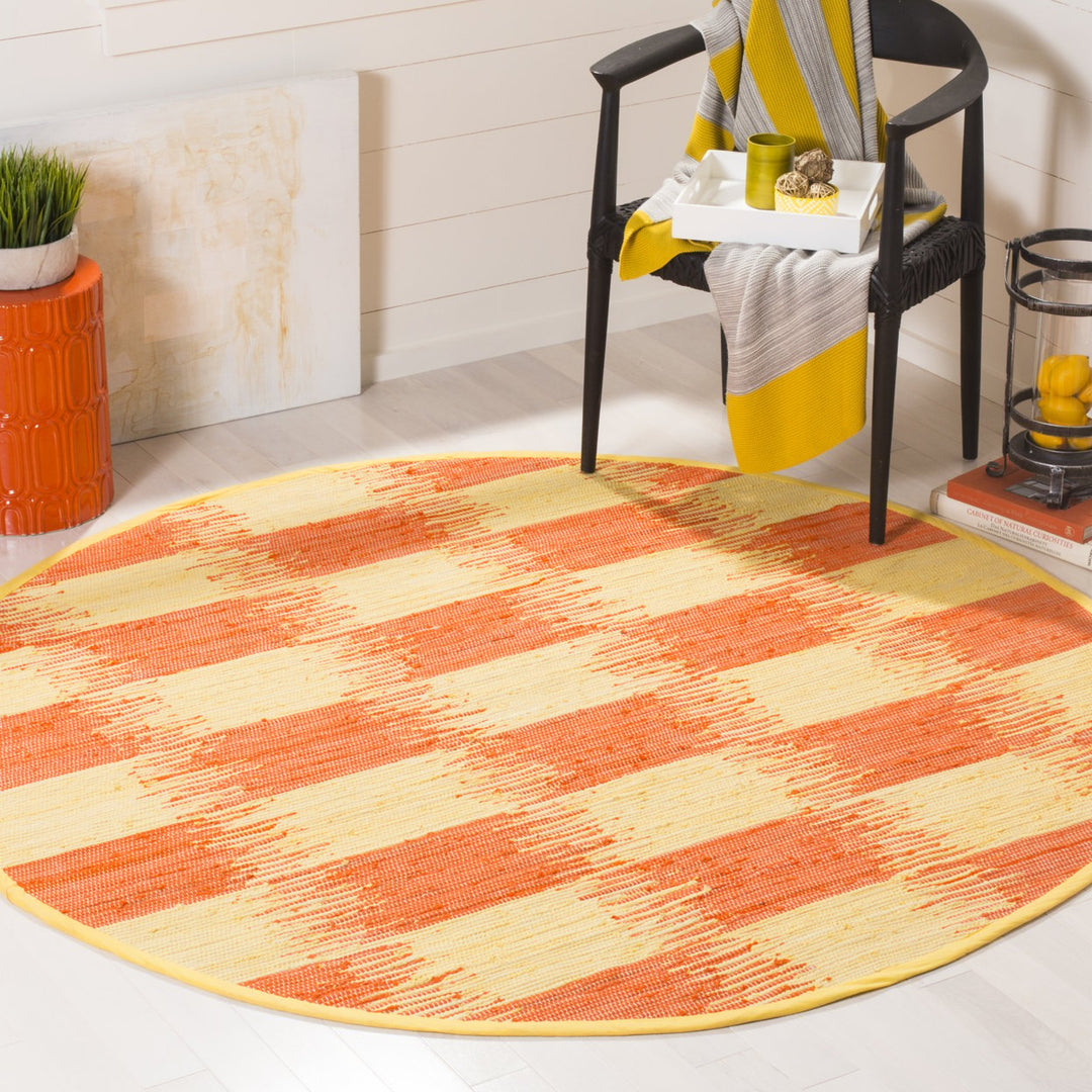 SAFAVIEH Montauk MTK721C Handwoven Yellow / Orange Rug Image 2