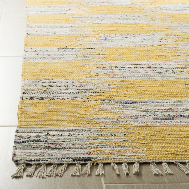 SAFAVIEH Montauk MTK721A Handwoven Yellow / Multi Rug Image 7