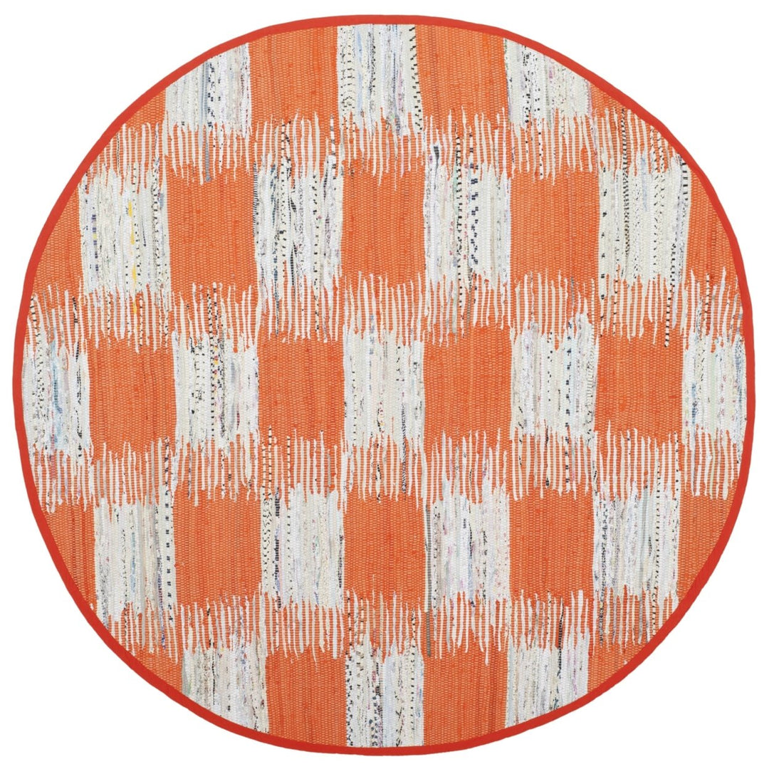 SAFAVIEH Montauk MTK721B Handwoven Orange / Multi Rug Image 4