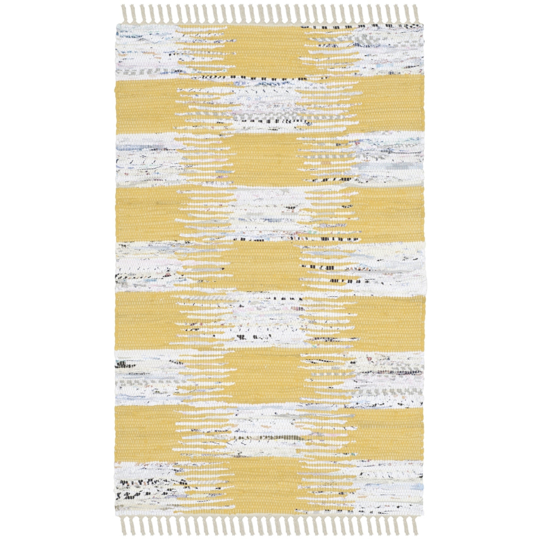 SAFAVIEH Montauk MTK721A Handwoven Yellow / Multi Rug Image 8