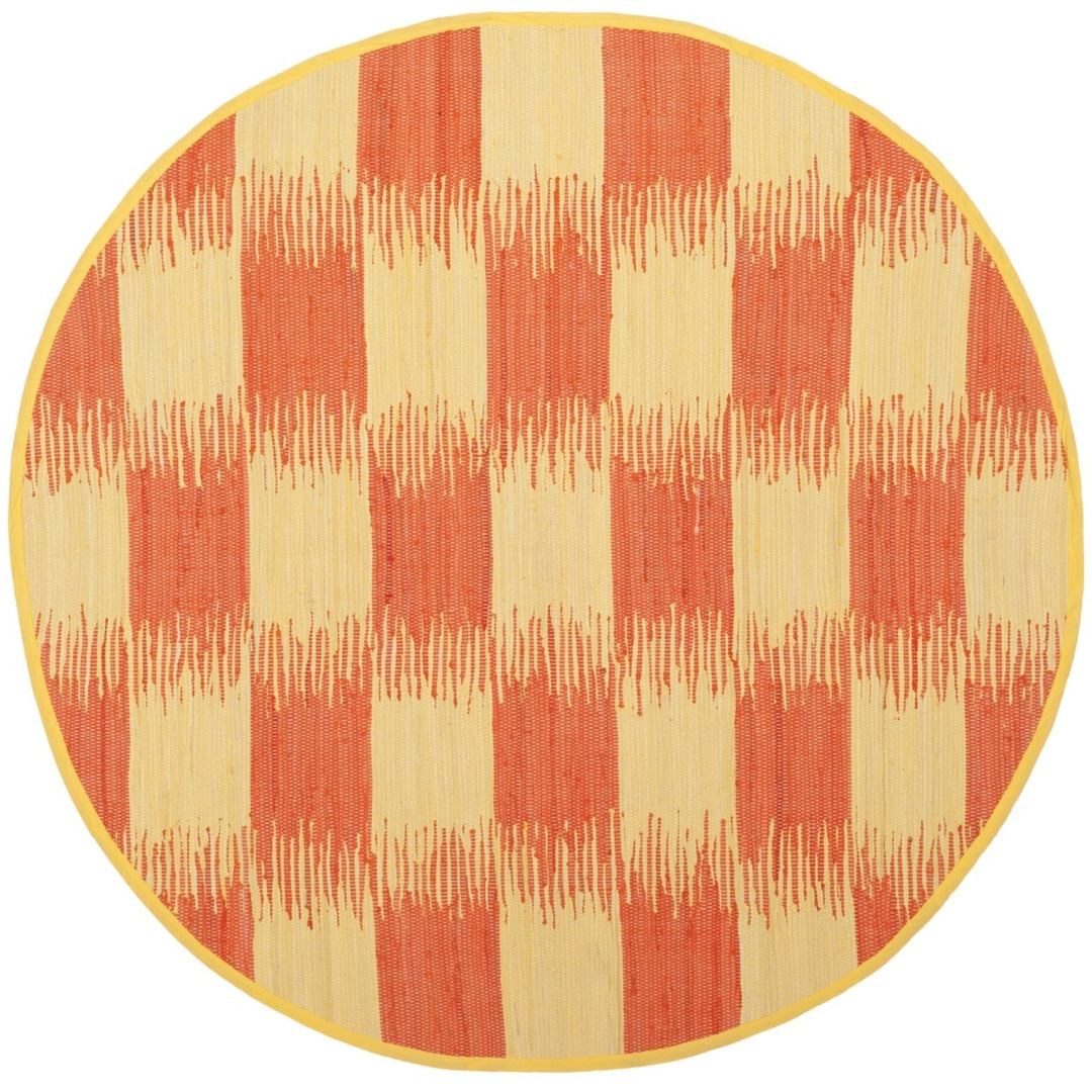 SAFAVIEH Montauk MTK721C Handwoven Yellow / Orange Rug Image 4