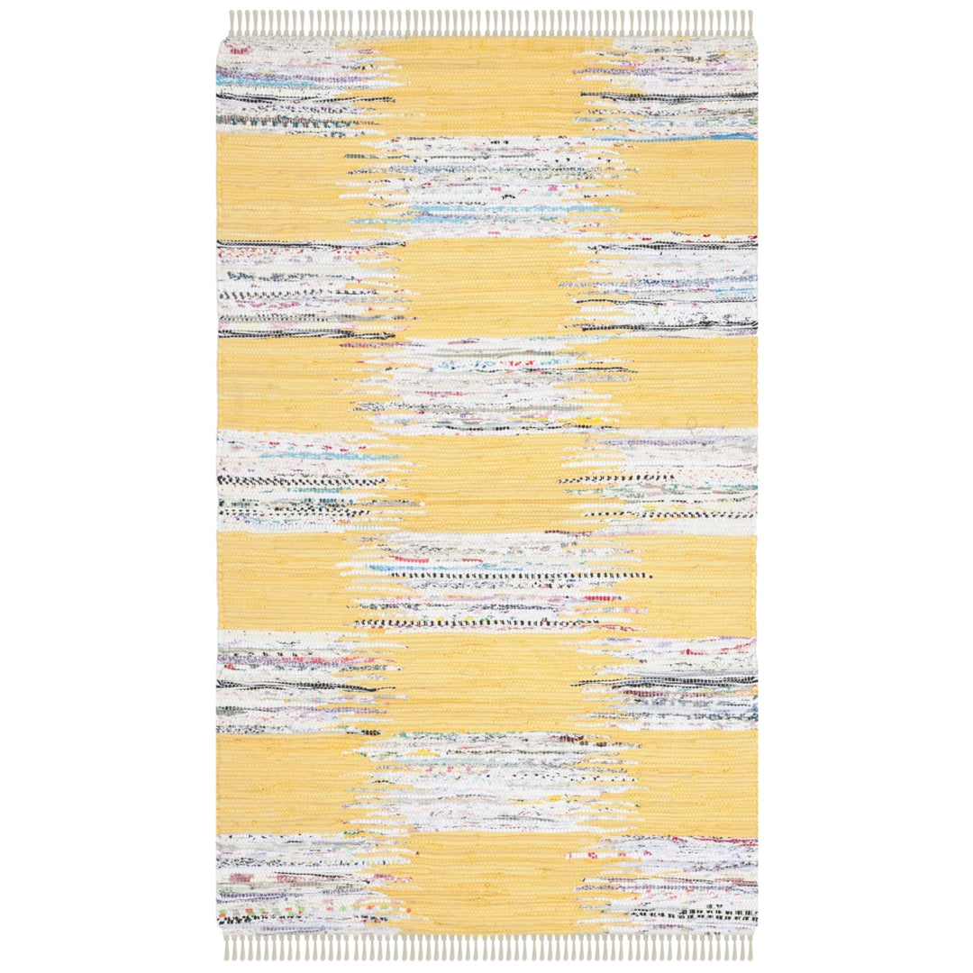 SAFAVIEH Montauk MTK721A Handwoven Yellow / Multi Rug Image 9