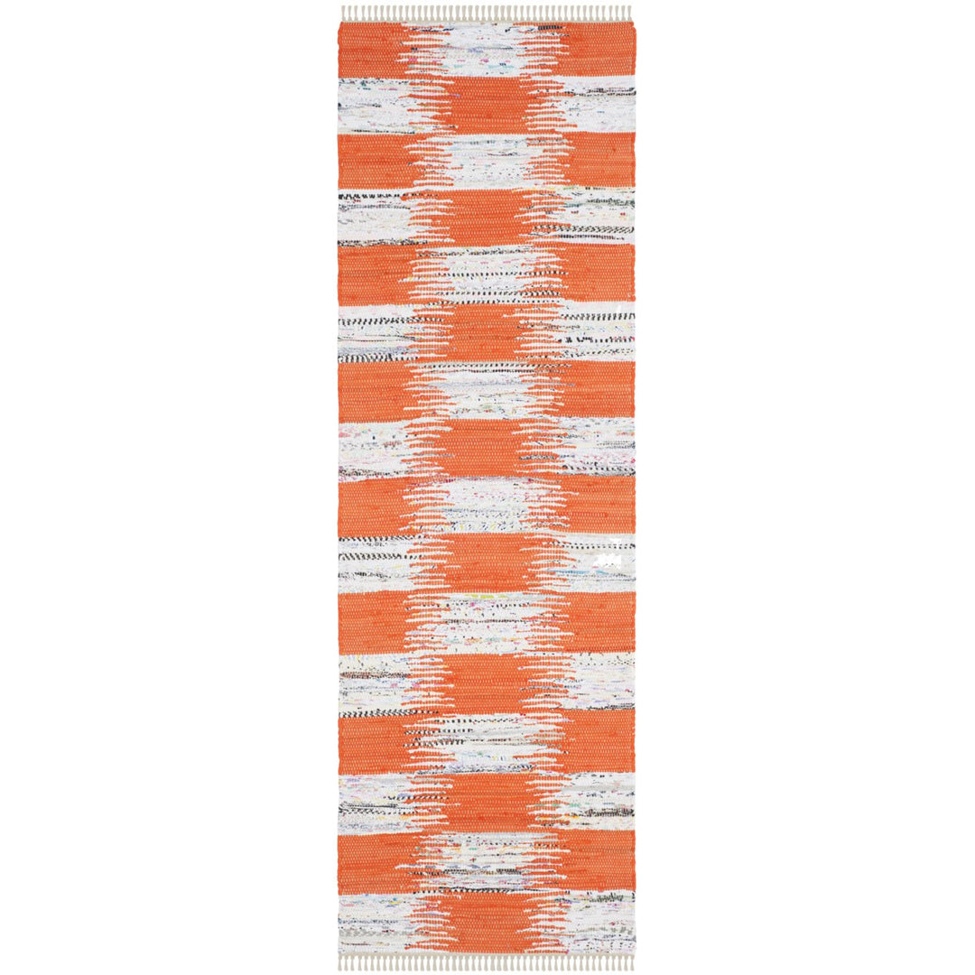 SAFAVIEH Montauk MTK721B Handwoven Orange / Multi Rug Image 5