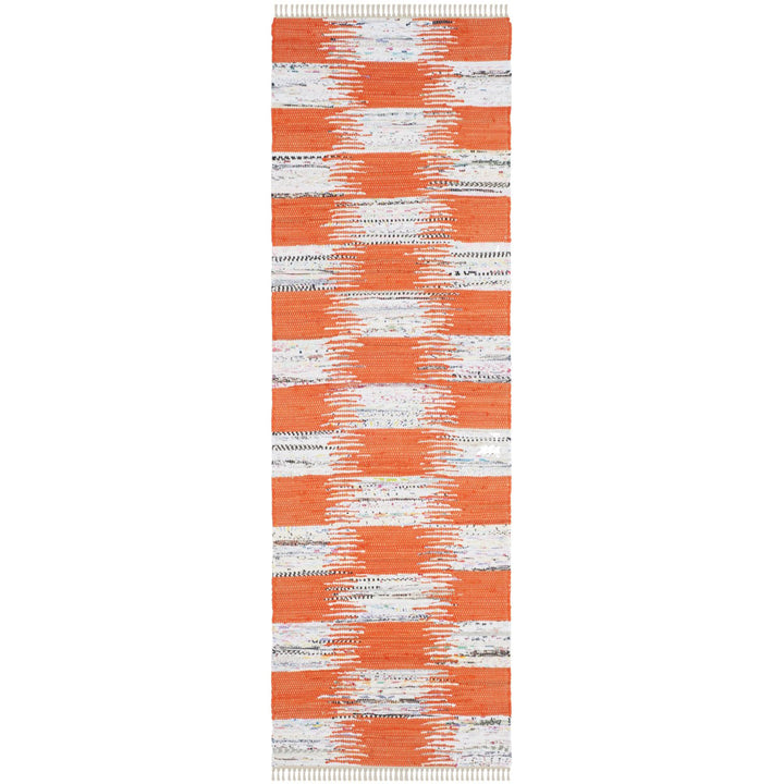 SAFAVIEH Montauk MTK721B Handwoven Orange / Multi Rug Image 5