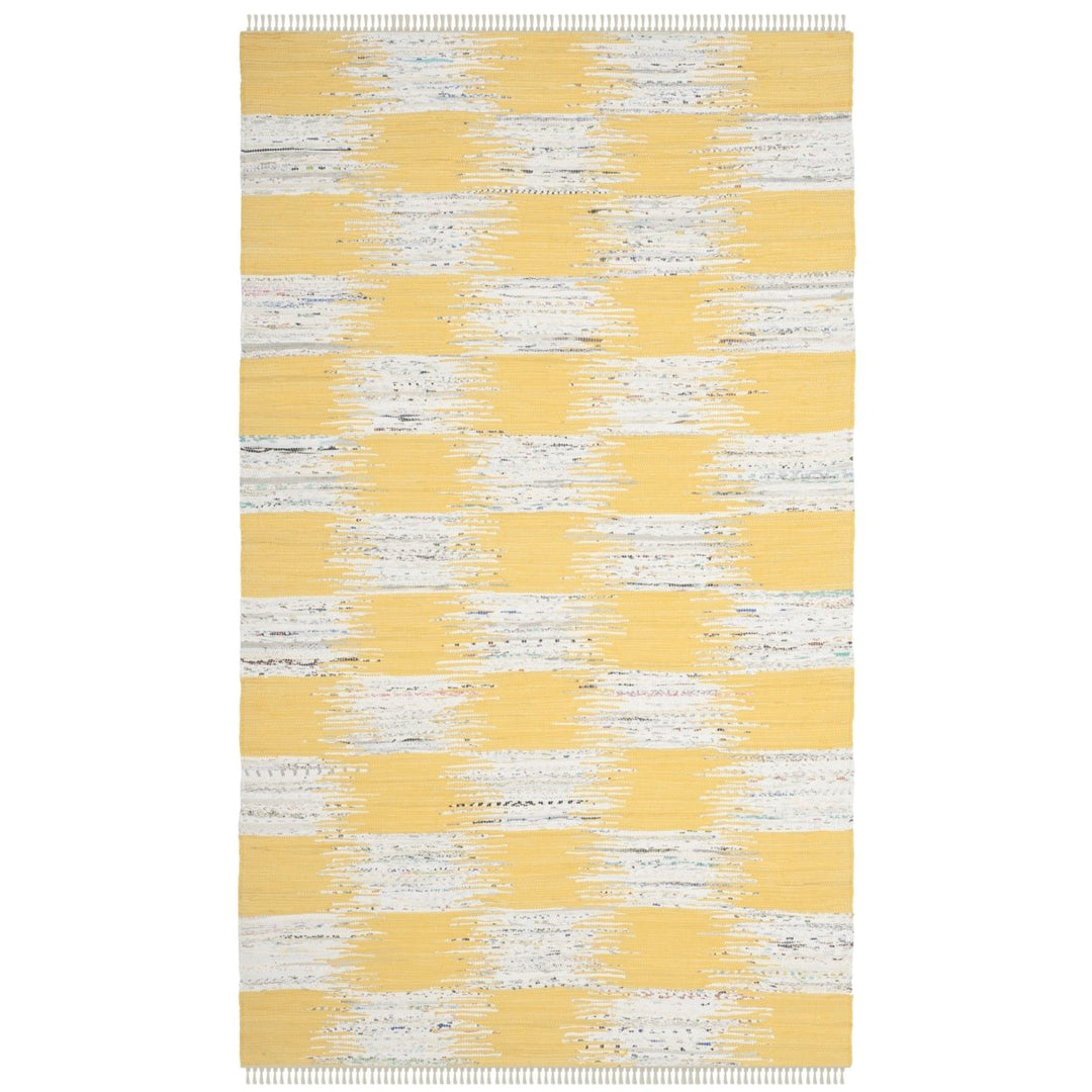 SAFAVIEH Montauk MTK721A Handwoven Yellow / Multi Rug Image 1