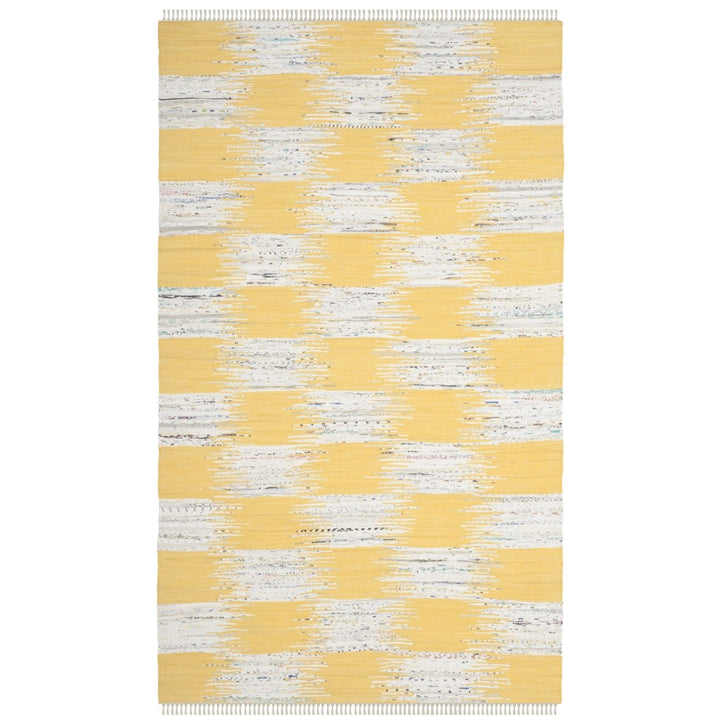 SAFAVIEH Montauk MTK721A Handwoven Yellow / Multi Rug Image 1