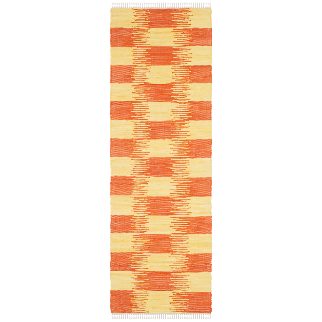 SAFAVIEH Montauk MTK721C Handwoven Yellow / Orange Rug Image 5