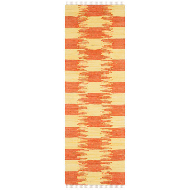 SAFAVIEH Montauk MTK721C Handwoven Yellow / Orange Rug Image 1