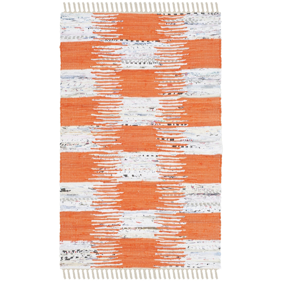 SAFAVIEH Montauk MTK721B Handwoven Orange / Multi Rug Image 8