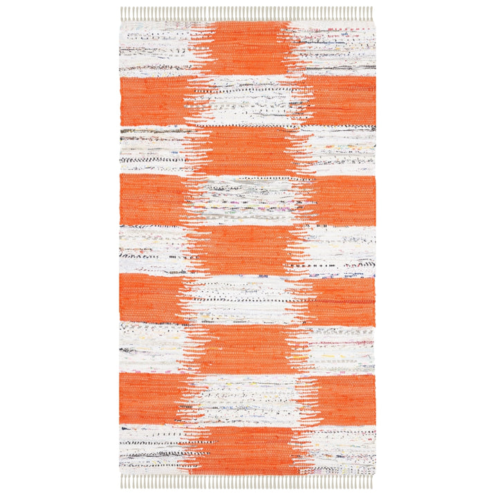 SAFAVIEH Montauk MTK721B Handwoven Orange / Multi Rug Image 9