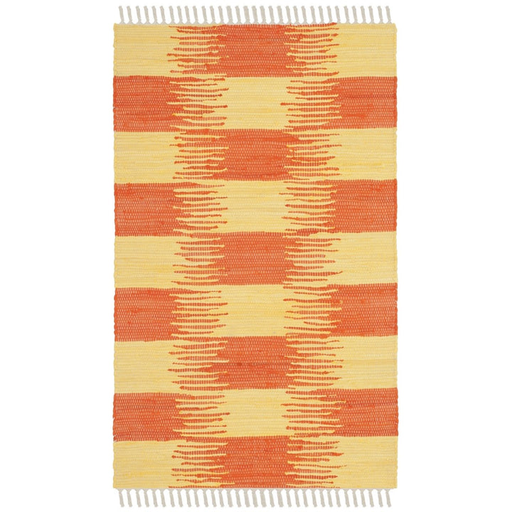 SAFAVIEH Montauk MTK721C Handwoven Yellow / Orange Rug Image 1