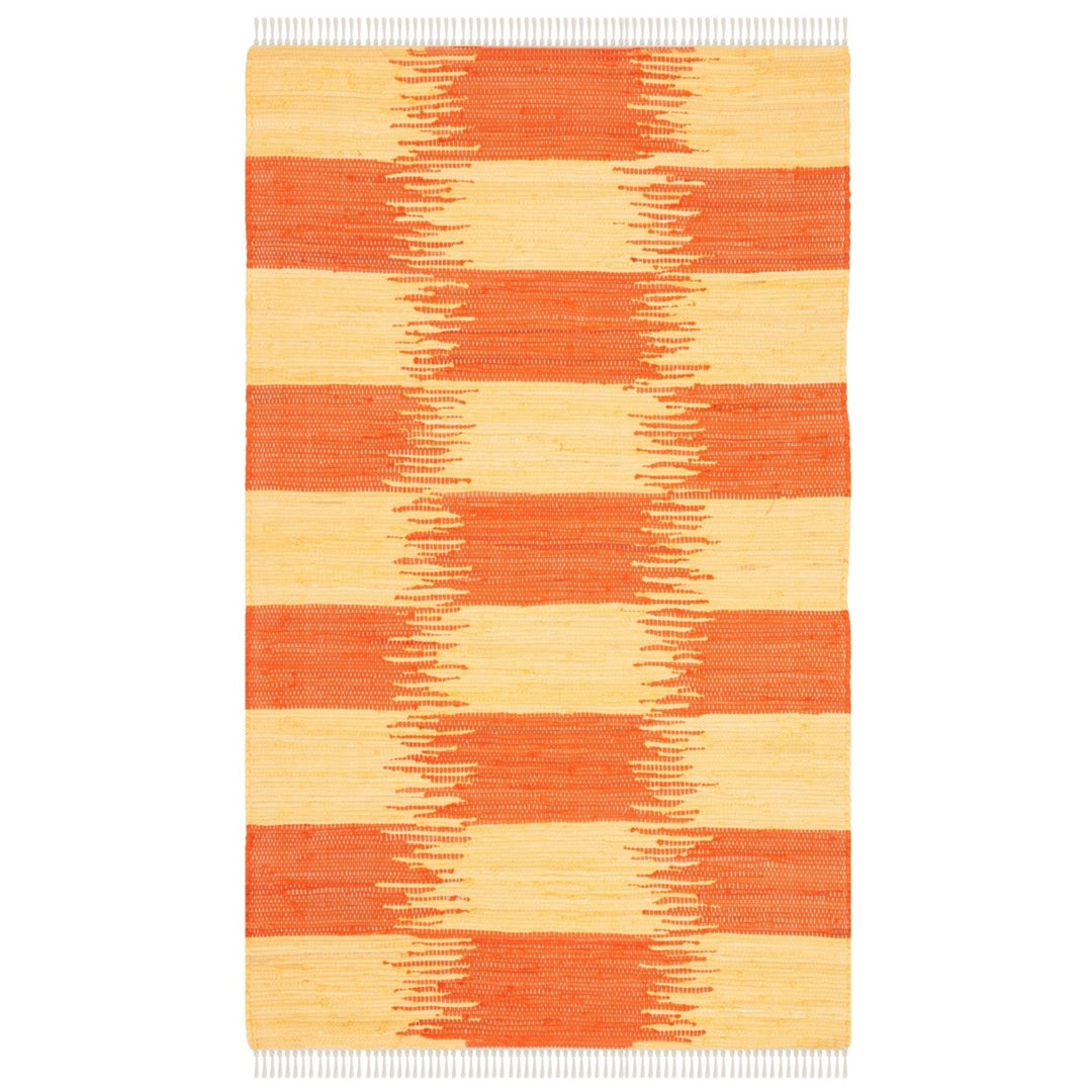 SAFAVIEH Montauk MTK721C Handwoven Yellow / Orange Rug Image 1