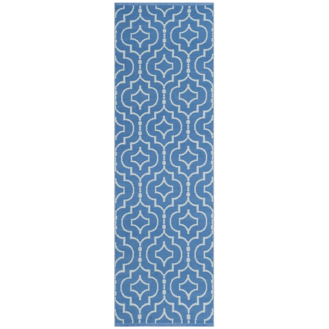 SAFAVIEH Montauk MTK722C Handwoven Blue / Ivory Rug Image 1