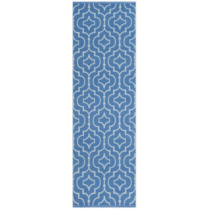 SAFAVIEH Montauk MTK722C Handwoven Blue / Ivory Rug Image 1