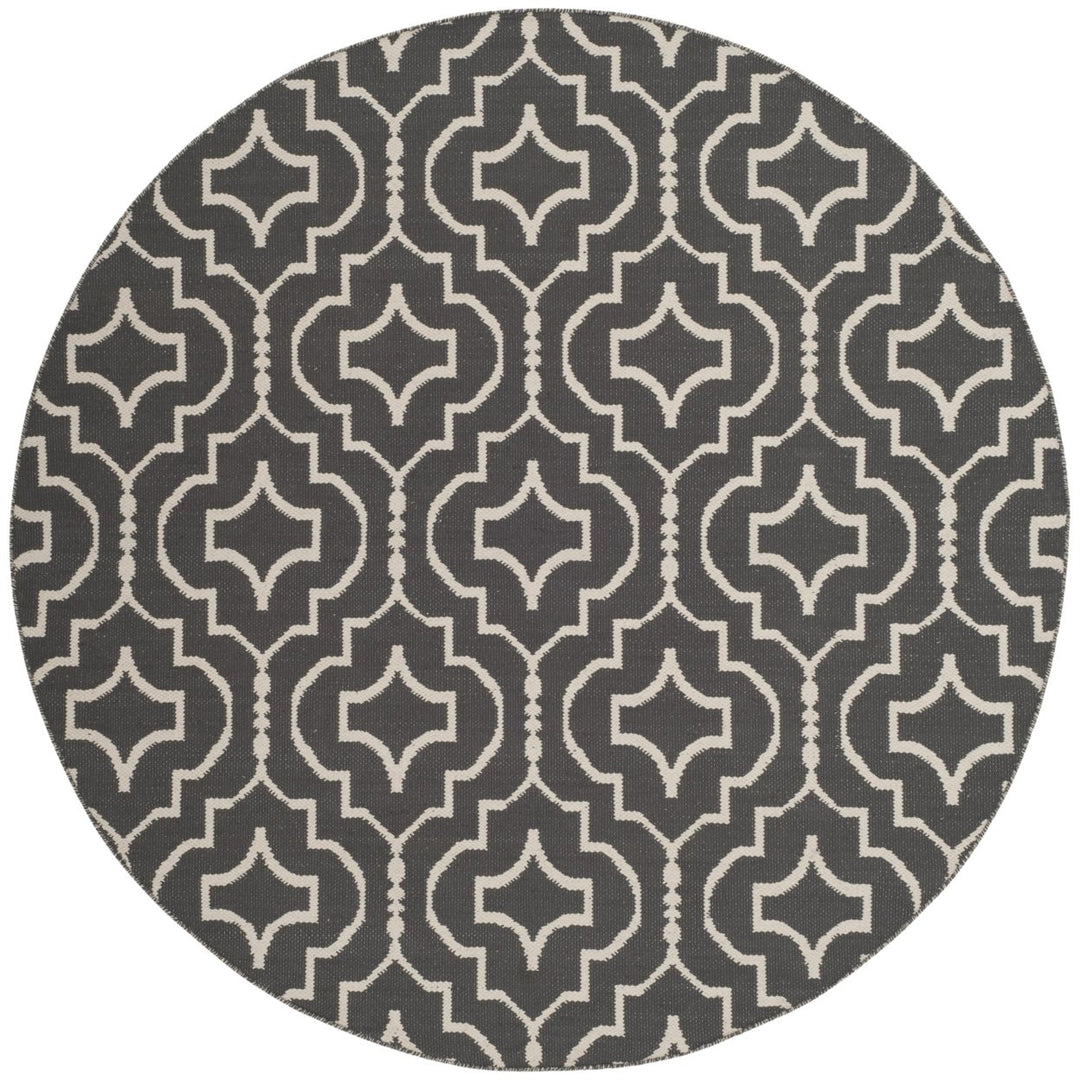 SAFAVIEH Montauk MTK722E Handwoven Dark Grey / Ivory Rug Image 1