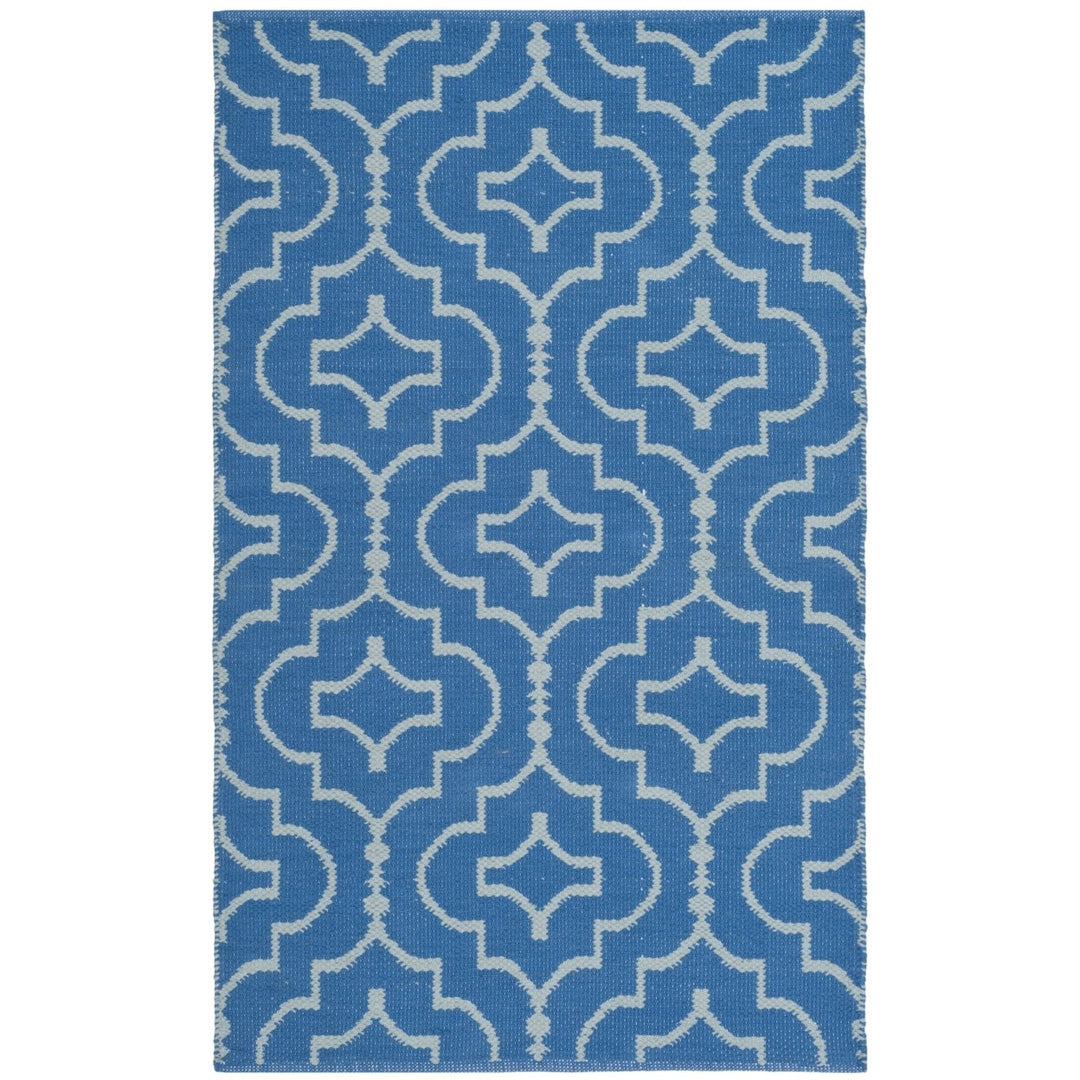 SAFAVIEH Montauk MTK722C Handwoven Blue / Ivory Rug Image 1