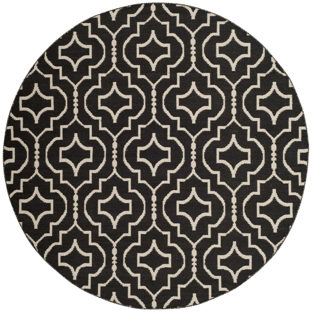 SAFAVIEH Montauk MTK722D Handwoven Black / Ivory Rug Image 1