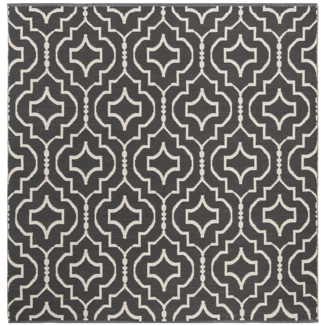 SAFAVIEH Montauk MTK722E Handwoven Dark Grey / Ivory Rug Image 1