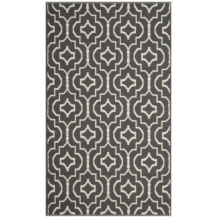 SAFAVIEH Montauk MTK722E Handwoven Dark Grey / Ivory Rug Image 10