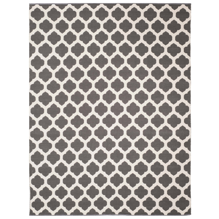 SAFAVIEH Montauk MTK723E Handwoven Dark Grey / Ivory Rug Image 1