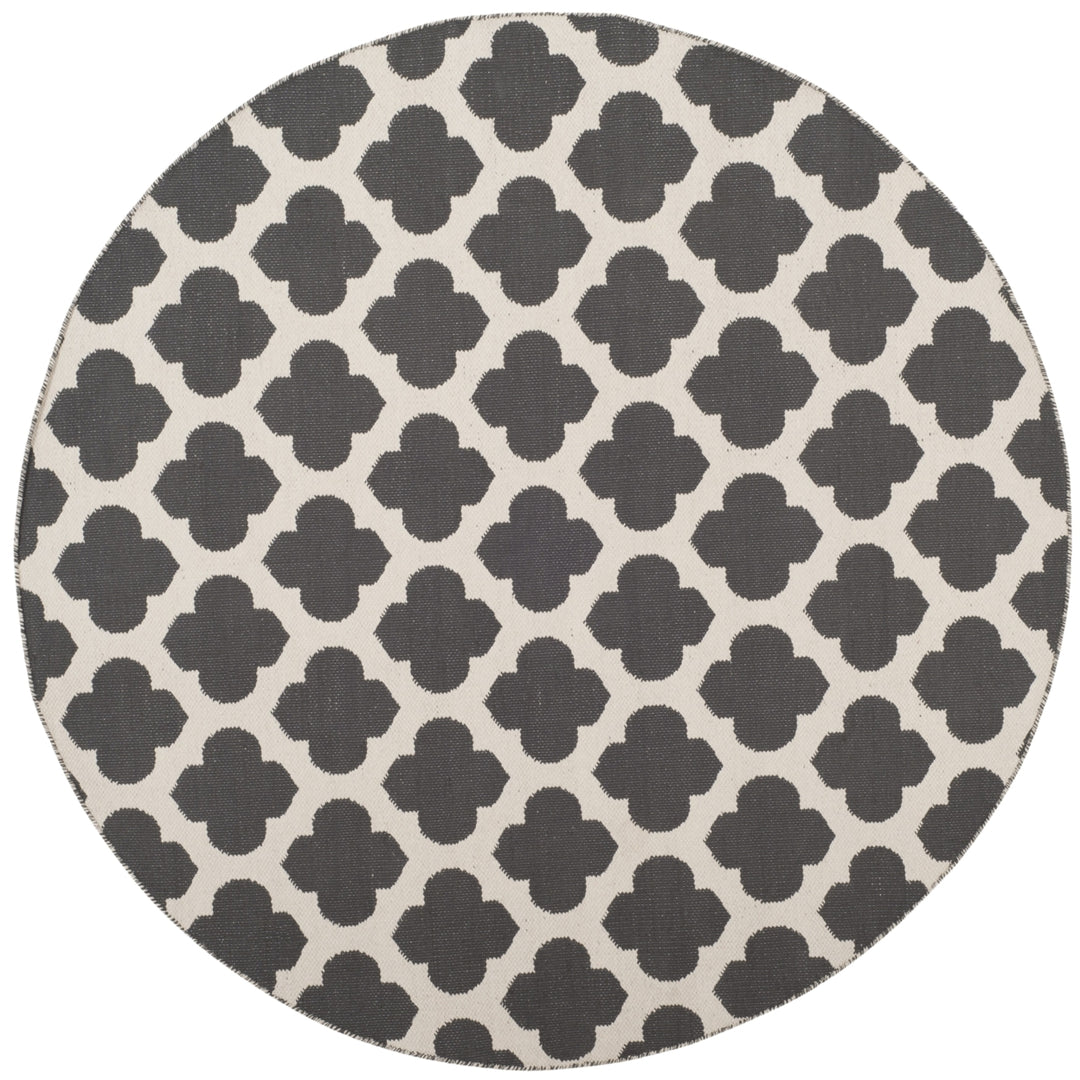 SAFAVIEH Montauk MTK723E Handwoven Dark Grey / Ivory Rug Image 4