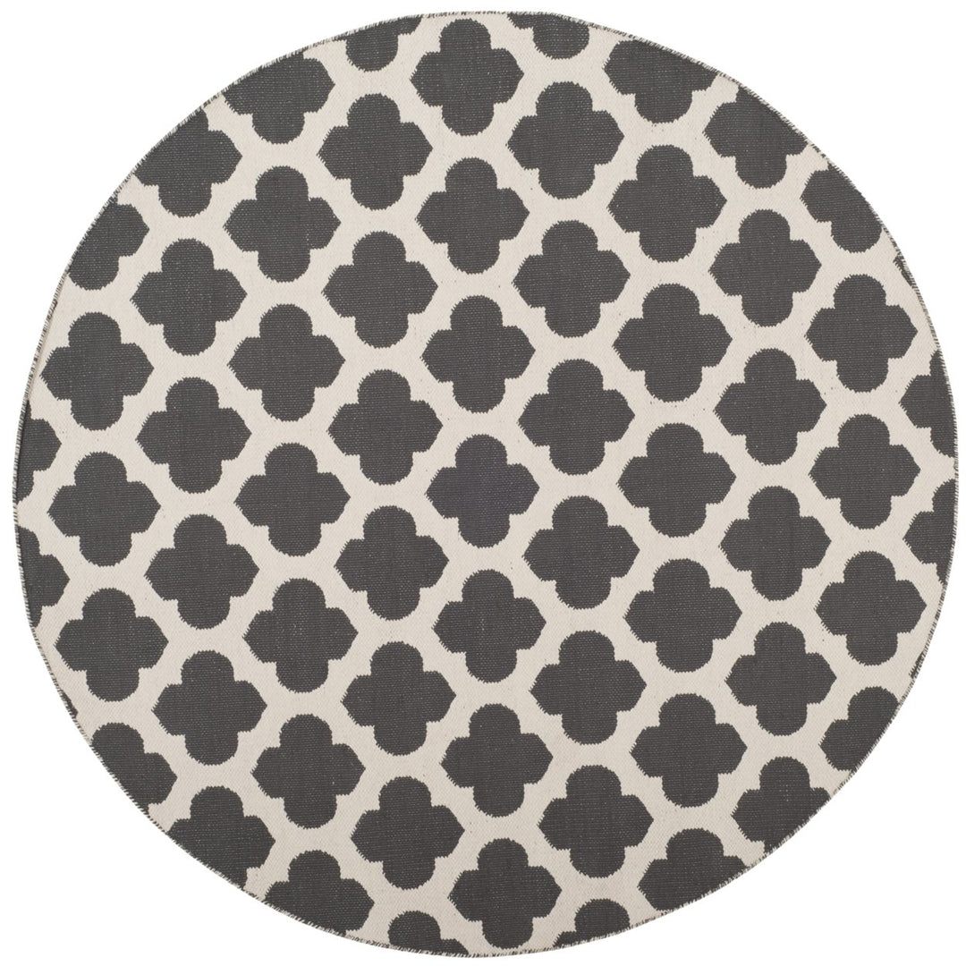 SAFAVIEH Montauk MTK723E Handwoven Dark Grey / Ivory Rug Image 1