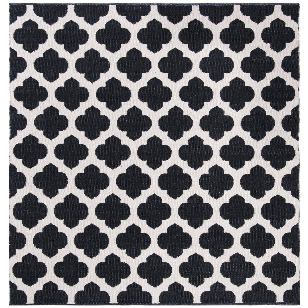 SAFAVIEH Montauk MTK723D Handwoven Black / Ivory Rug Image 1