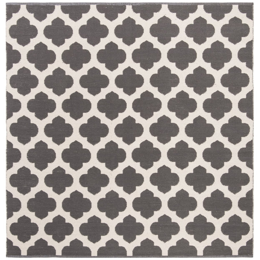 SAFAVIEH Montauk MTK723E Handwoven Dark Grey / Ivory Rug Image 6