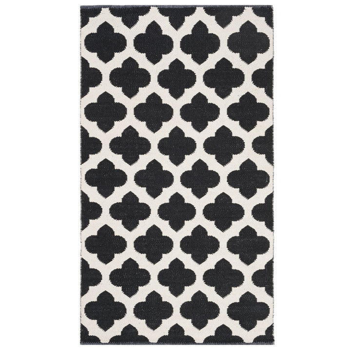 SAFAVIEH Montauk MTK723D Handwoven Black / Ivory Rug Image 1