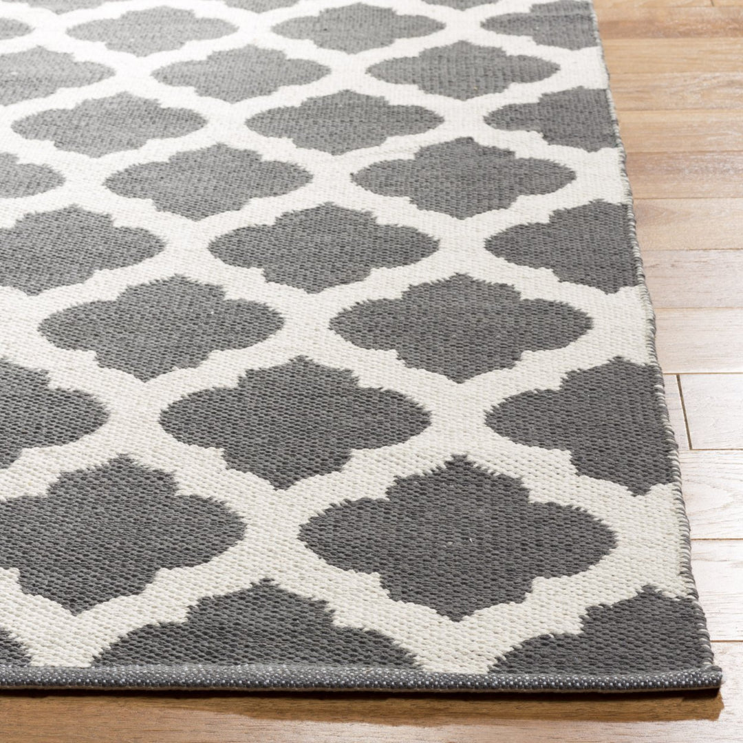 SAFAVIEH Montauk MTK723E Handwoven Dark Grey / Ivory Rug Image 7