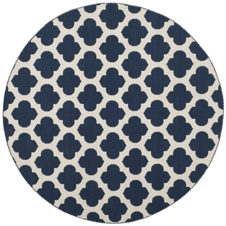 SAFAVIEH Montauk MTK723H Handwoven Navy / Ivory Rug Image 1