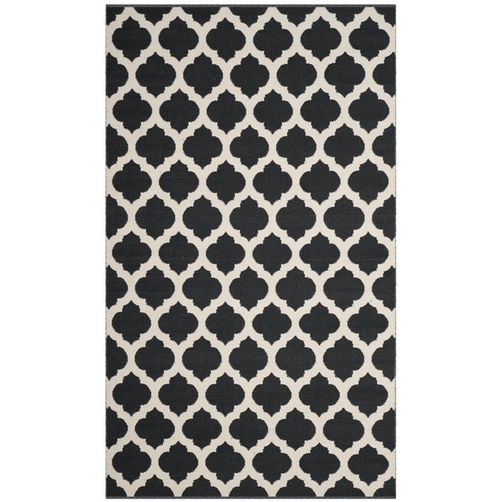 SAFAVIEH Montauk MTK723D Handwoven Black / Ivory Rug Image 1