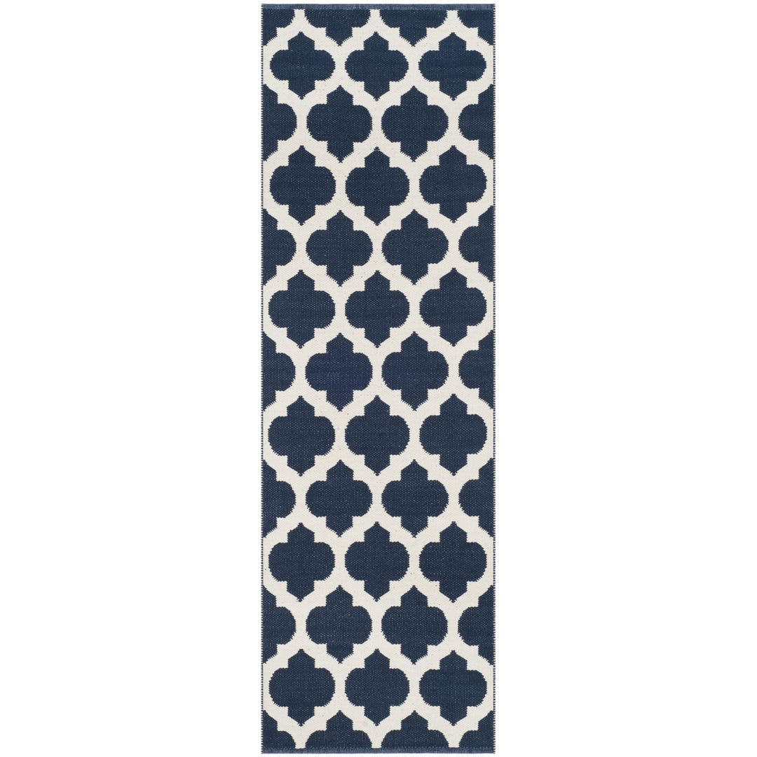 SAFAVIEH Montauk MTK723H Handwoven Navy / Ivory Rug Image 5