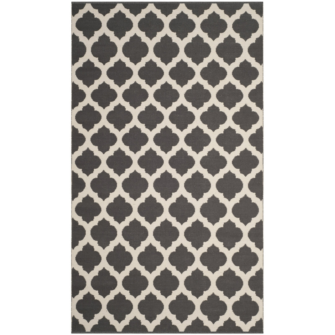 SAFAVIEH Montauk MTK723E Handwoven Dark Grey / Ivory Rug Image 10