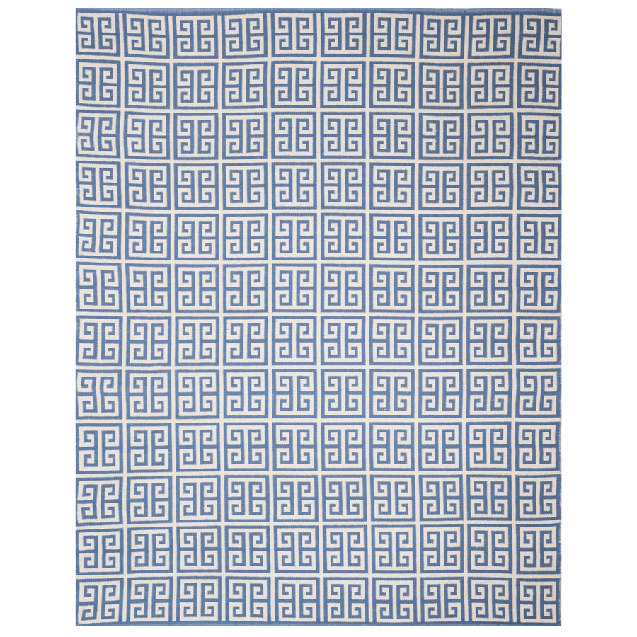 SAFAVIEH Montauk MTK724C Handwoven Blue / Ivory Rug Image 1