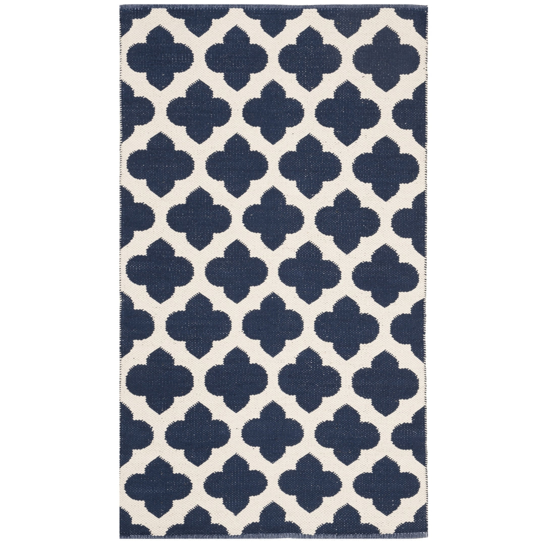 SAFAVIEH Montauk MTK723H Handwoven Navy / Ivory Rug Image 8