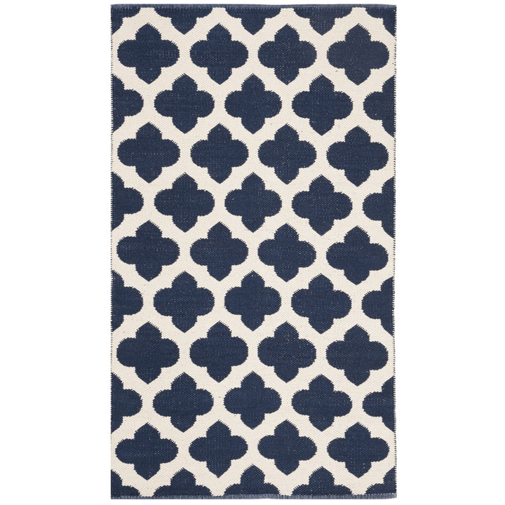 SAFAVIEH Montauk MTK723H Handwoven Navy / Ivory Rug Image 8