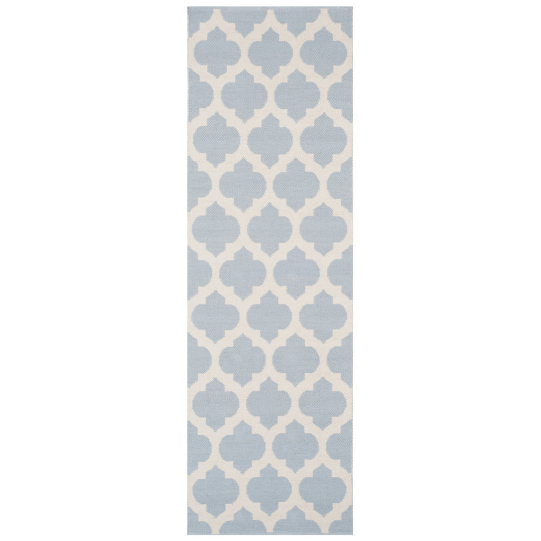 SAFAVIEH Montauk MTK723K Handwoven Light Blue /Ivory Rug Image 5