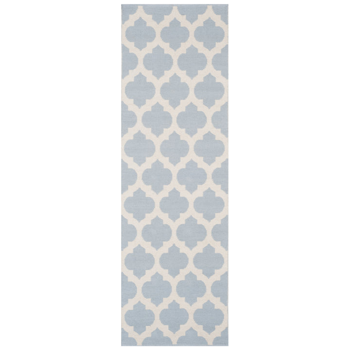 SAFAVIEH Montauk MTK723K Handwoven Light Blue /Ivory Rug Image 5