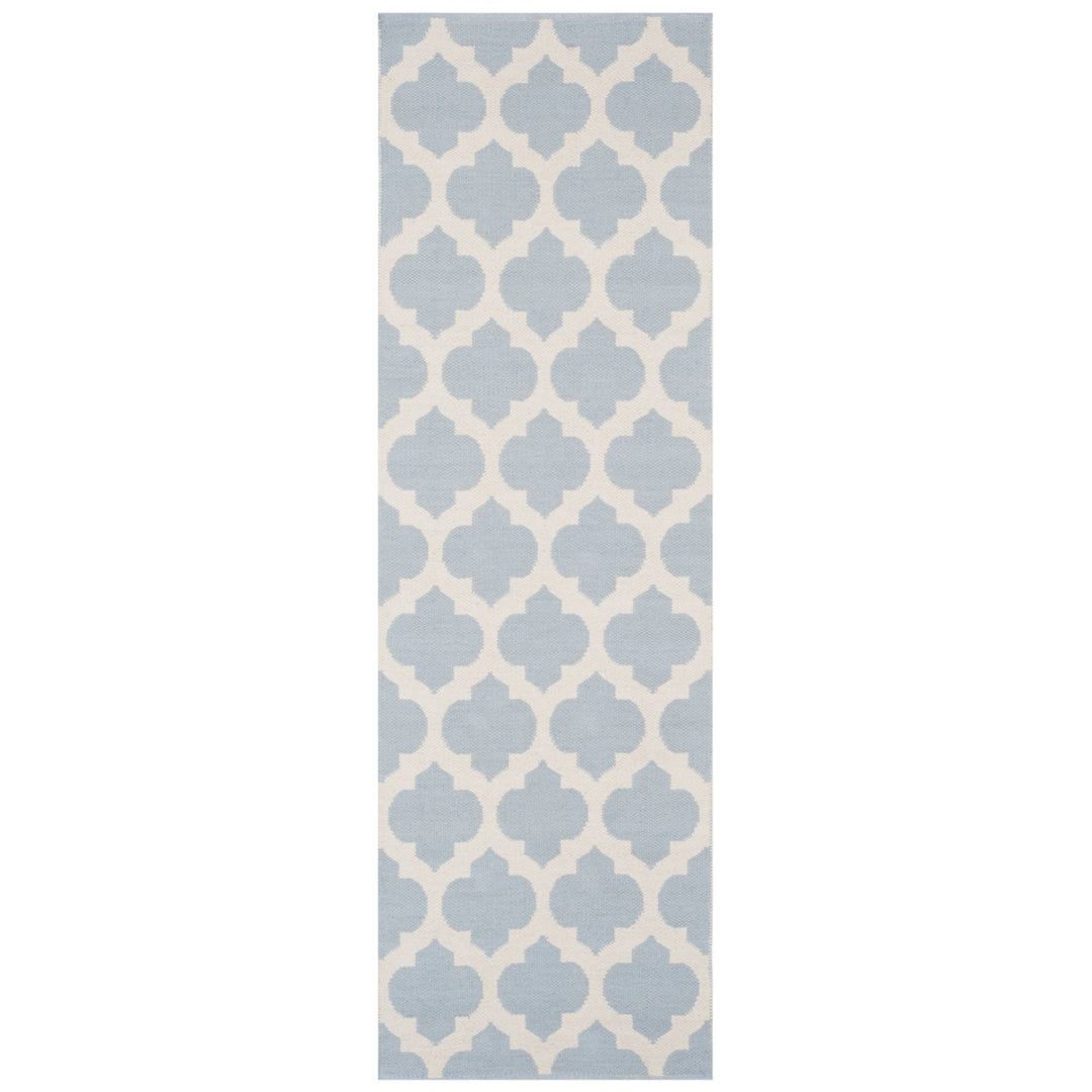 SAFAVIEH Montauk MTK723K Handwoven Light Blue /Ivory Rug Image 1