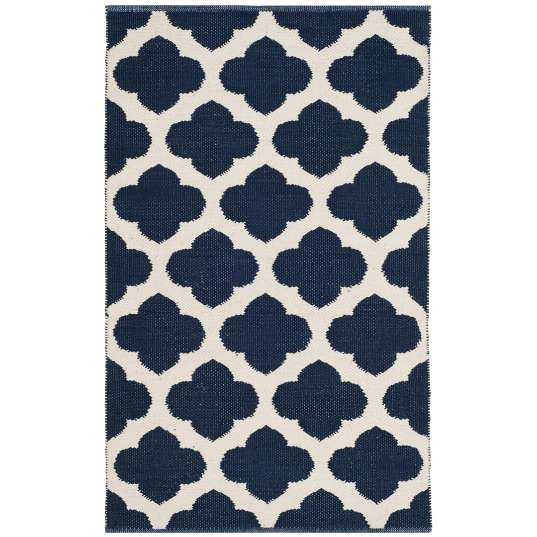 SAFAVIEH Montauk MTK723H Handwoven Navy / Ivory Rug Image 9